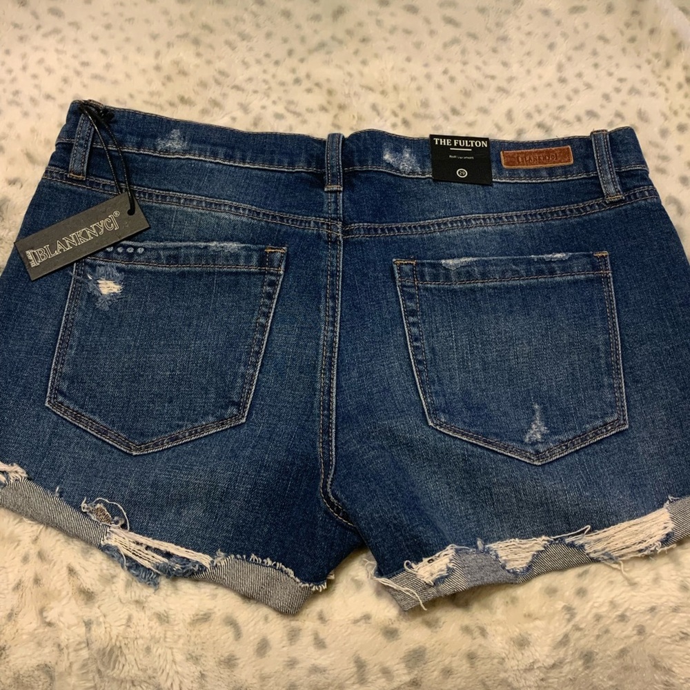 Blank NYC denim distressed shorts size 29